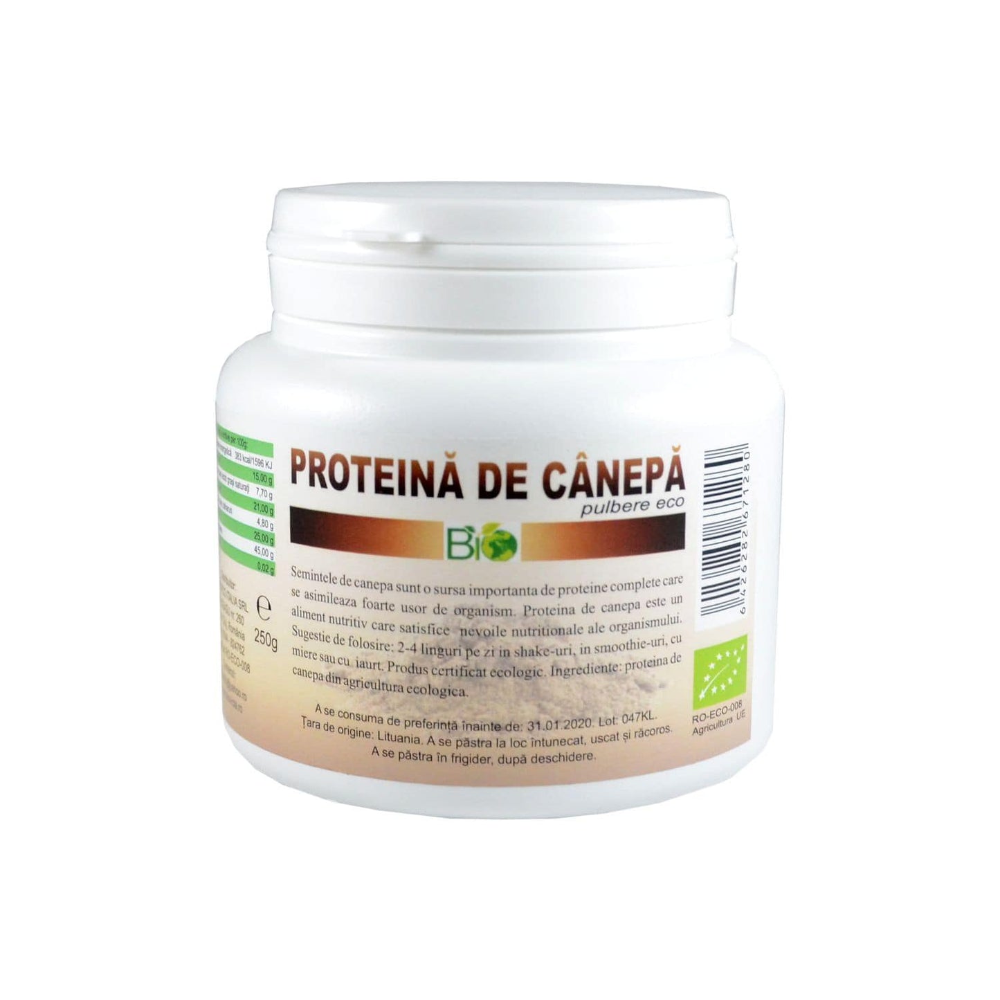 Proteina din Canepa BIO - 250g