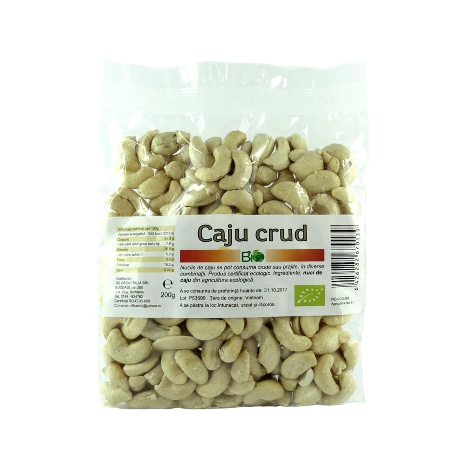 Nuci caju bio raw 200g