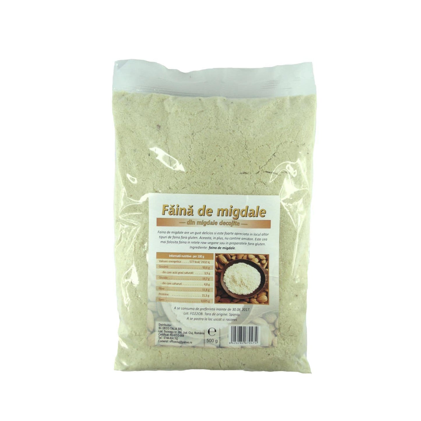 Făina de migdale BIO 500g